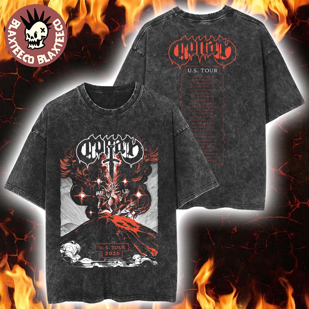 Conan Band US Tour 2026 Merch City Dates Vintage Washed Tee Unisex T-shirt, Sweatshirt, Hoodie, Long Sleeve Tee - T-Shirt, Sweatshirt, Hoodie