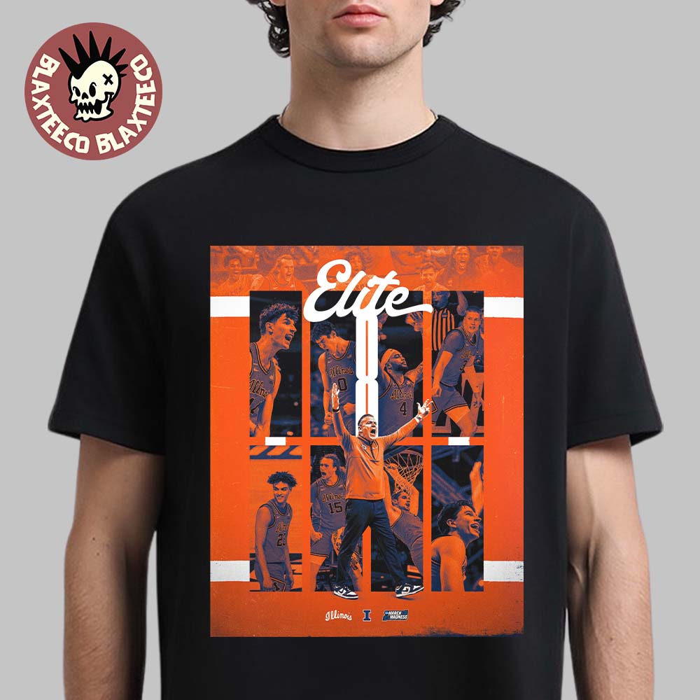 Congrats Illinois Fighting Illini Mens Basketball Elite 8 2026 NCAA March Madness Tournament T-Shirt - T-Shirt, Sweatshirt, Hoodie