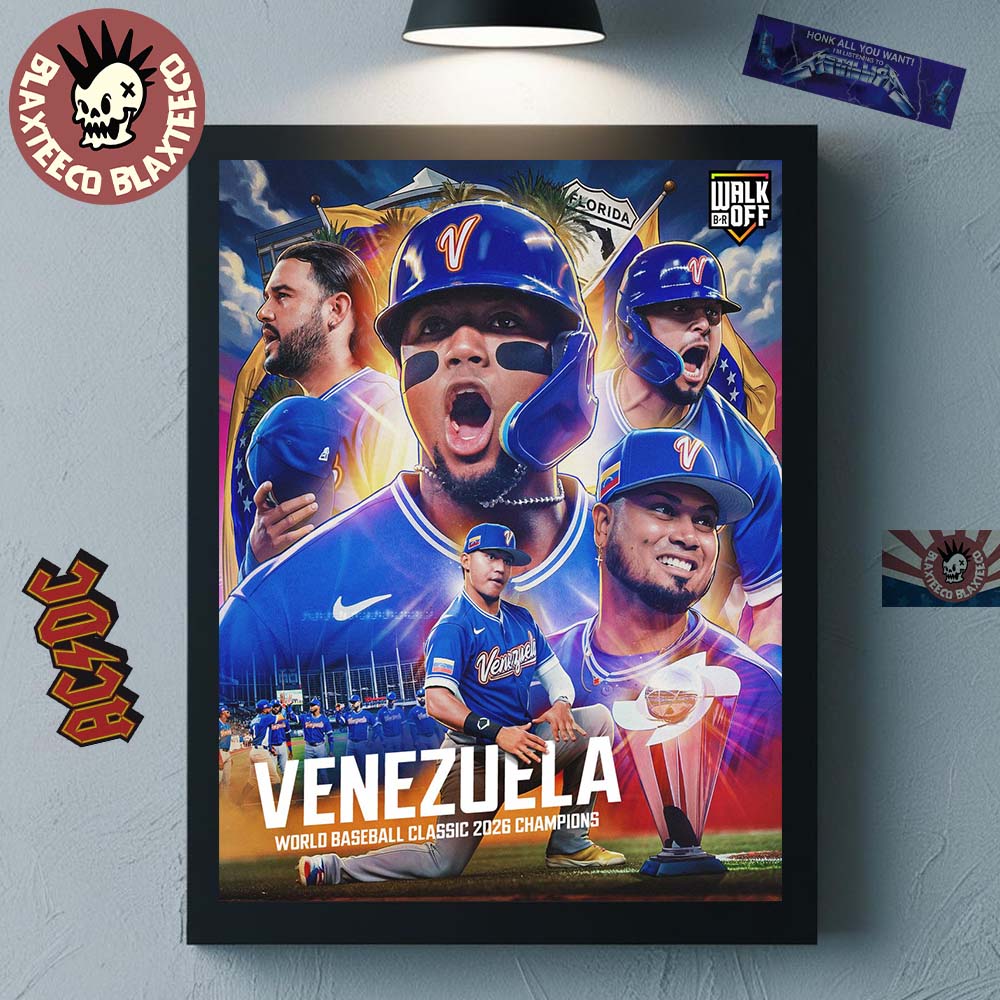 Congrats Team Venezuela Baseball Defeat Team USA To Become World Baseball Classic 2026 Champions First Time Ever Poster Canvas - T-Shirt, Sweatshirt, Hoodie