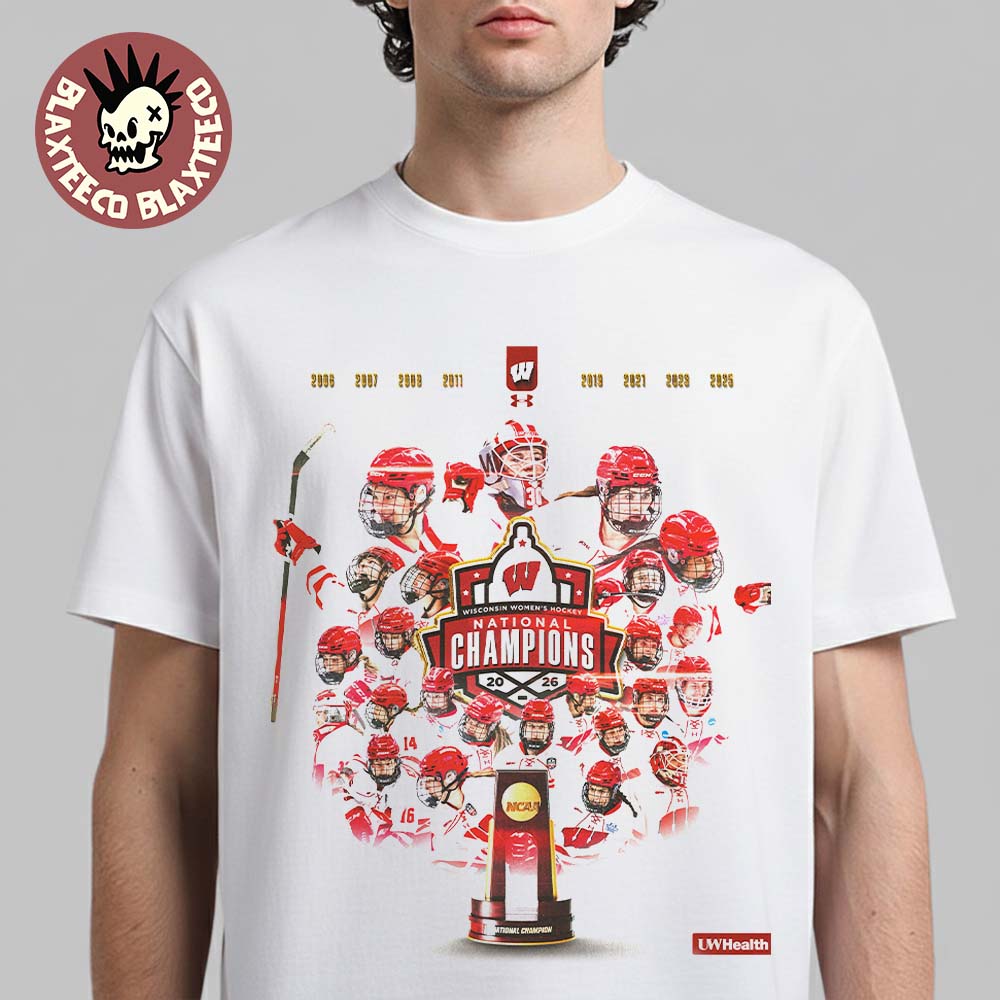 Congrats Wisconsin Badgers Womens Ice Hockey 2026 National Champions Premium T-Shirt Unisex T-shirt, Sweatshirt, Hoodie, Long Sleeve Tee - T-Shirt, Sweatshirt, Hoodie
