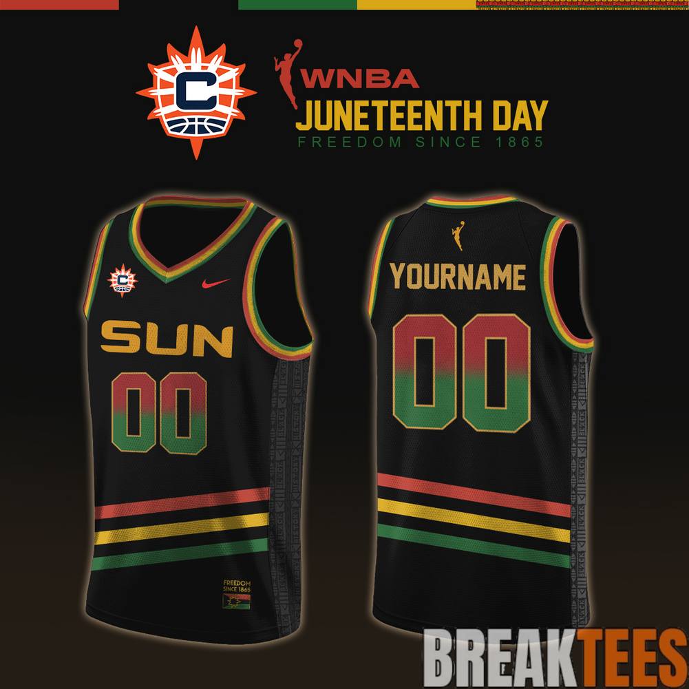 Connecticut Sun 2026 WNBA x Juneteenth Day Basketball Jersey basketball jersey product view 1
