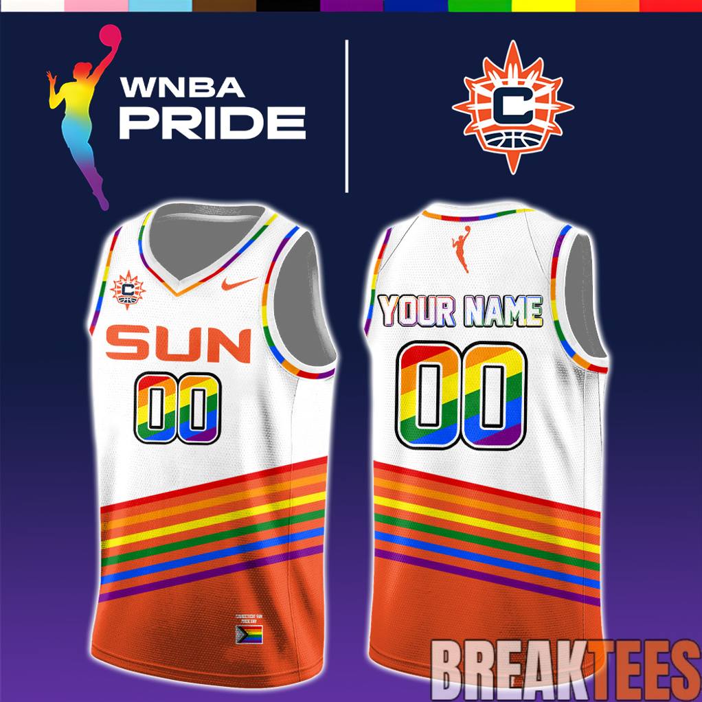 Connecticut Sun 2026 WNBA x Pride Day Limited Edition Jersey Unisex T-shirt, Sweatshirt, Hoodie, Long Sleeve Tee - T-Shirt, Sweatshirt, Hoodie