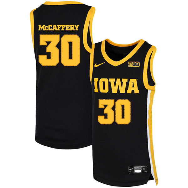 Connor McCaffery 30 Black College Football Jersey football jersey product view 1