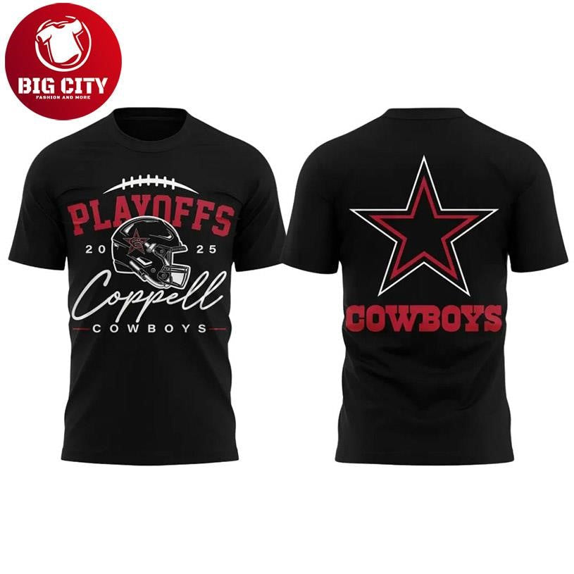 Coppell Cowboys Football 2025 Two Sided Shirt Unisex T-shirt, Sweatshirt, Hoodie, Long Sleeve Tee - T-Shirt, Sweatshirt, Hoodie