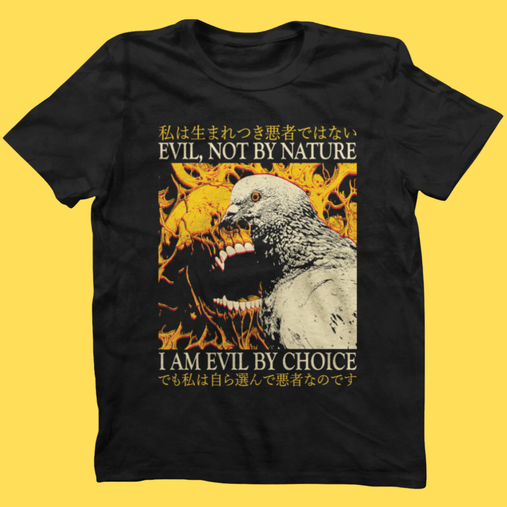 'Evil By Choice' Shirt Unisex T-shirt, Sweatshirt, Hoodie, Long Sleeve Tee - T-Shirt, Sweatshirt, Hoodie