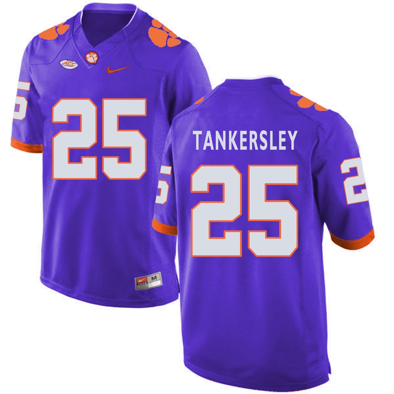 Cordrea Tankersley 25 Purple College Football Jersey football jersey product view 1