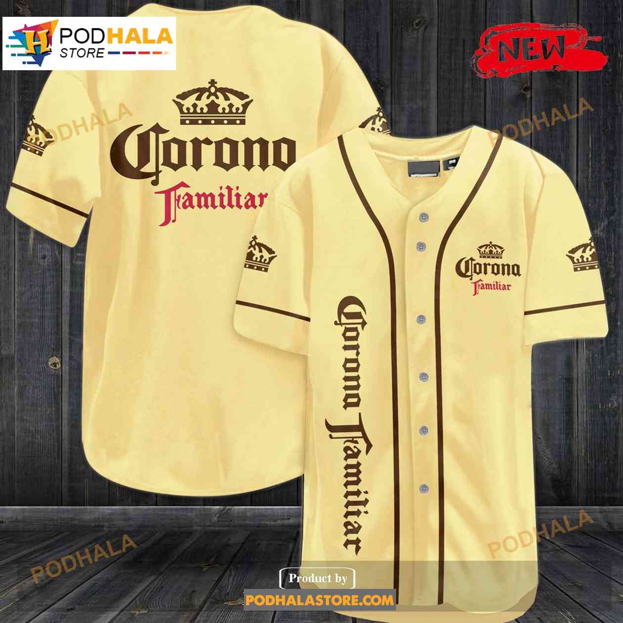 Corona Familiar Beer Baseball Jersey baseball jersey product view 1