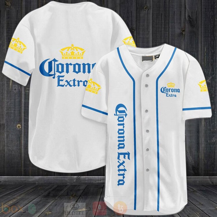 FASHION Corona Extra Baseball Jerseys Botton Shirt baseball jersey product view 1