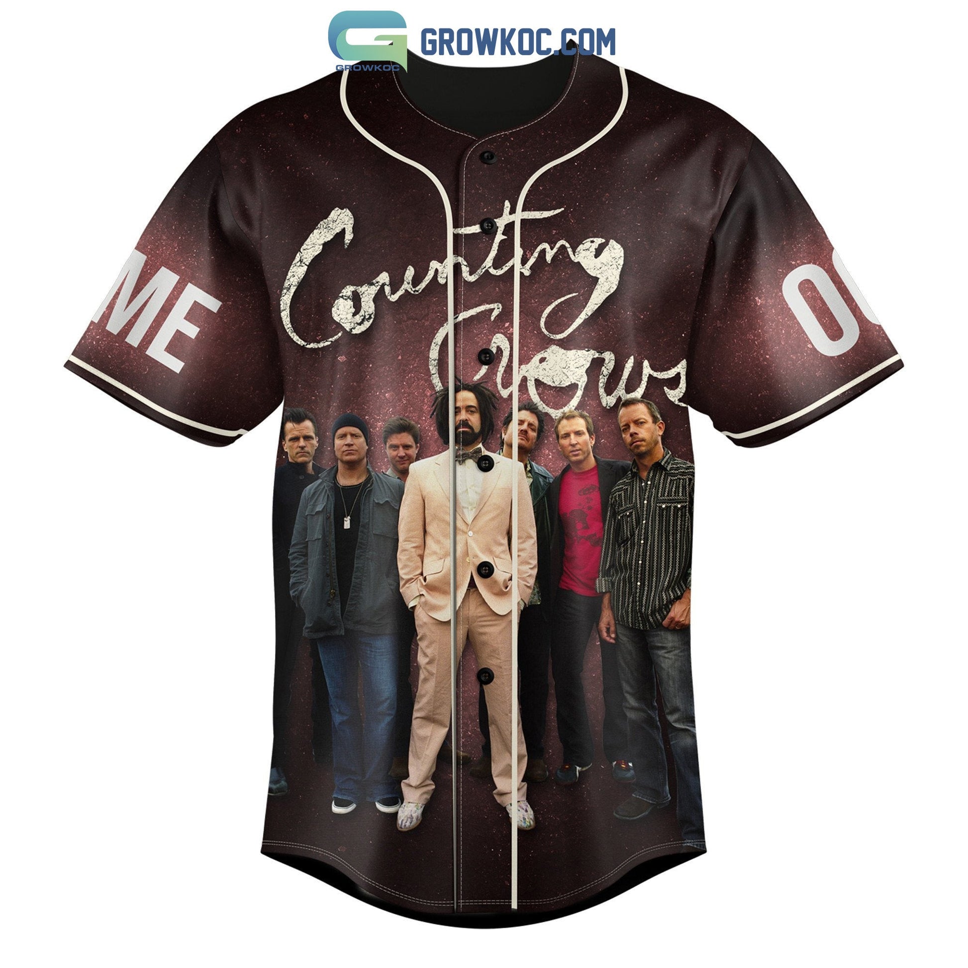 Counting Crows Banshee Season Tour 2023 Personalized Baseball Jersey baseball jersey product view 2