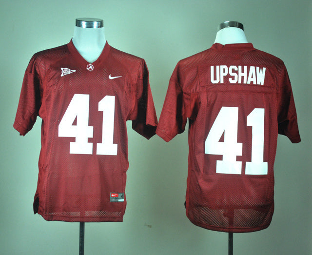 Courtney Upshaw 41 Red College Football Jersey football jersey product view 1