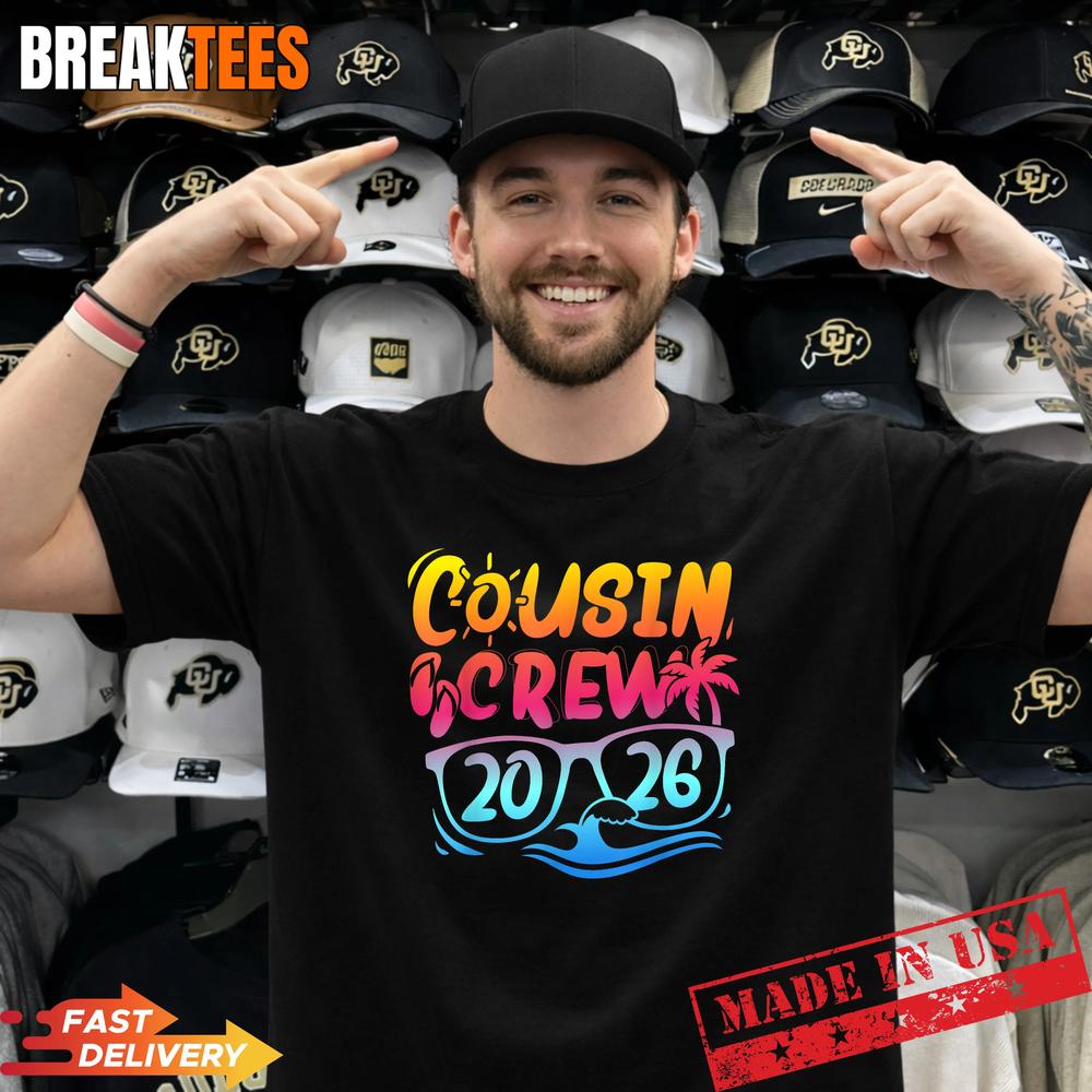 Cousin Crew 2026 Summer Vacation Beach Family Trip Matching Shirt Unisex T-shirt, Sweatshirt, Hoodie, Long Sleeve Tee - T-Shirt, Sweatshirt, Hoodie