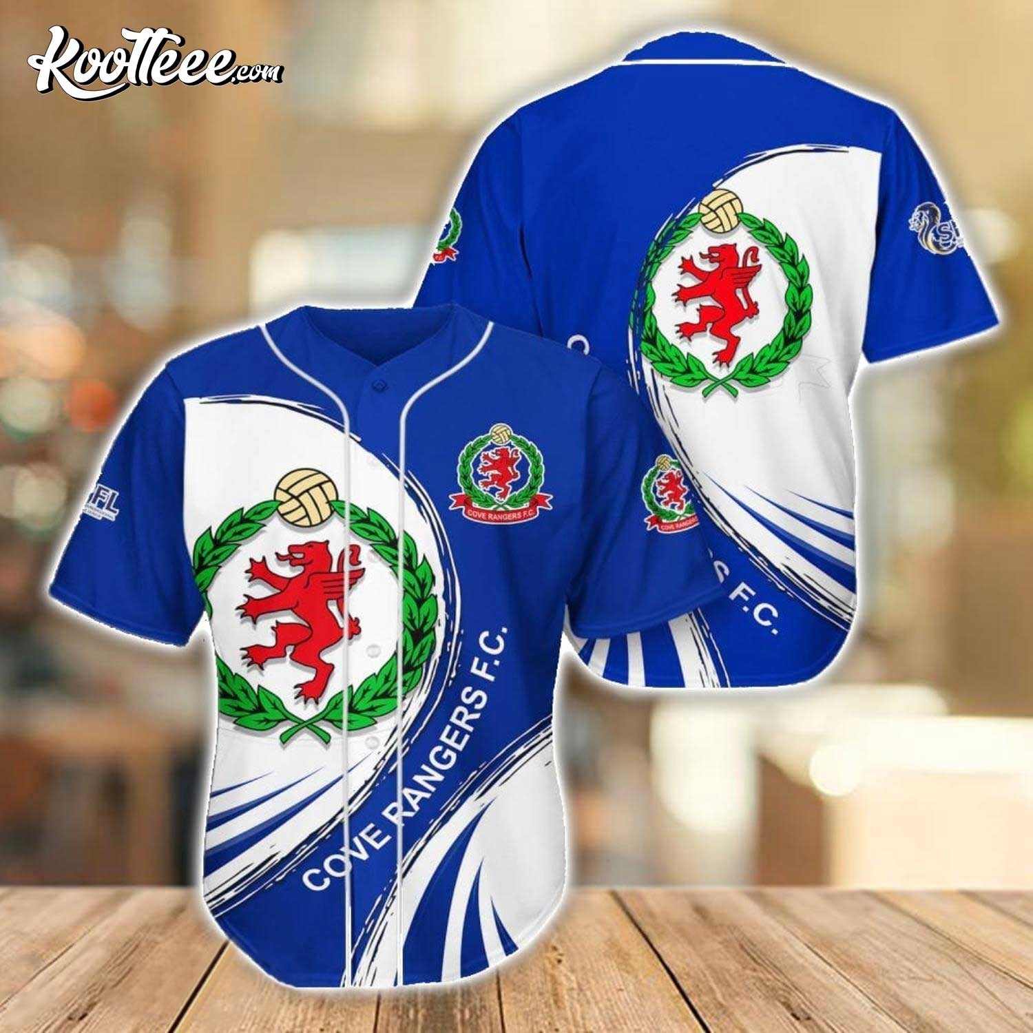 Cove Rangers FC Sport Team Gift Baseball Jersey baseball jersey product view 1