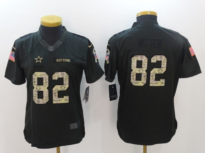Cowboys Cowboys (Women's) Style 10 Football Jersey football jersey product view 1