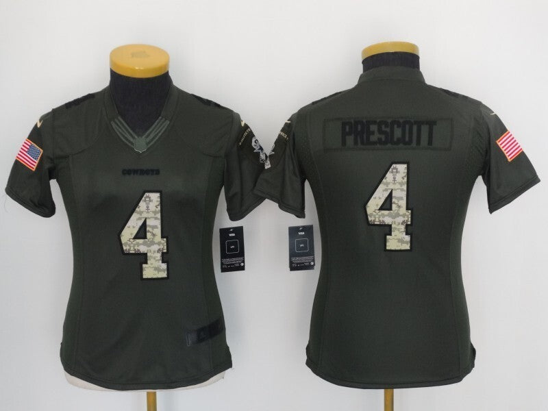 Cowboys Cowboys (Women's) Style 25 Football Jersey football jersey product view 1