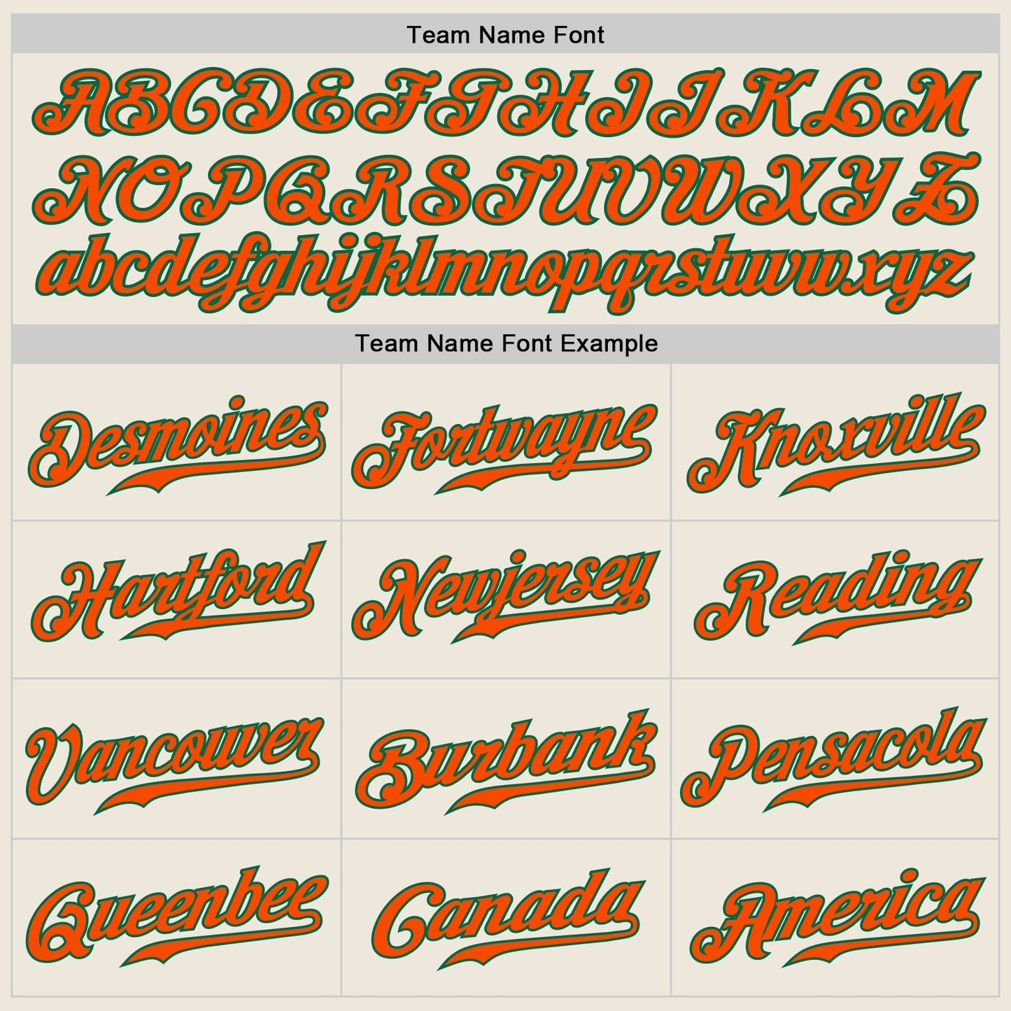 Custom Cream Orange-Kelly Green Authentic Baseball Jersey baseball jersey product view 4