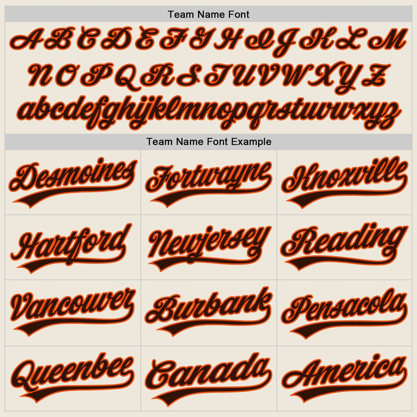 Custom Cream Brown-Orange Authentic Baseball Jersey baseball jersey product view 4