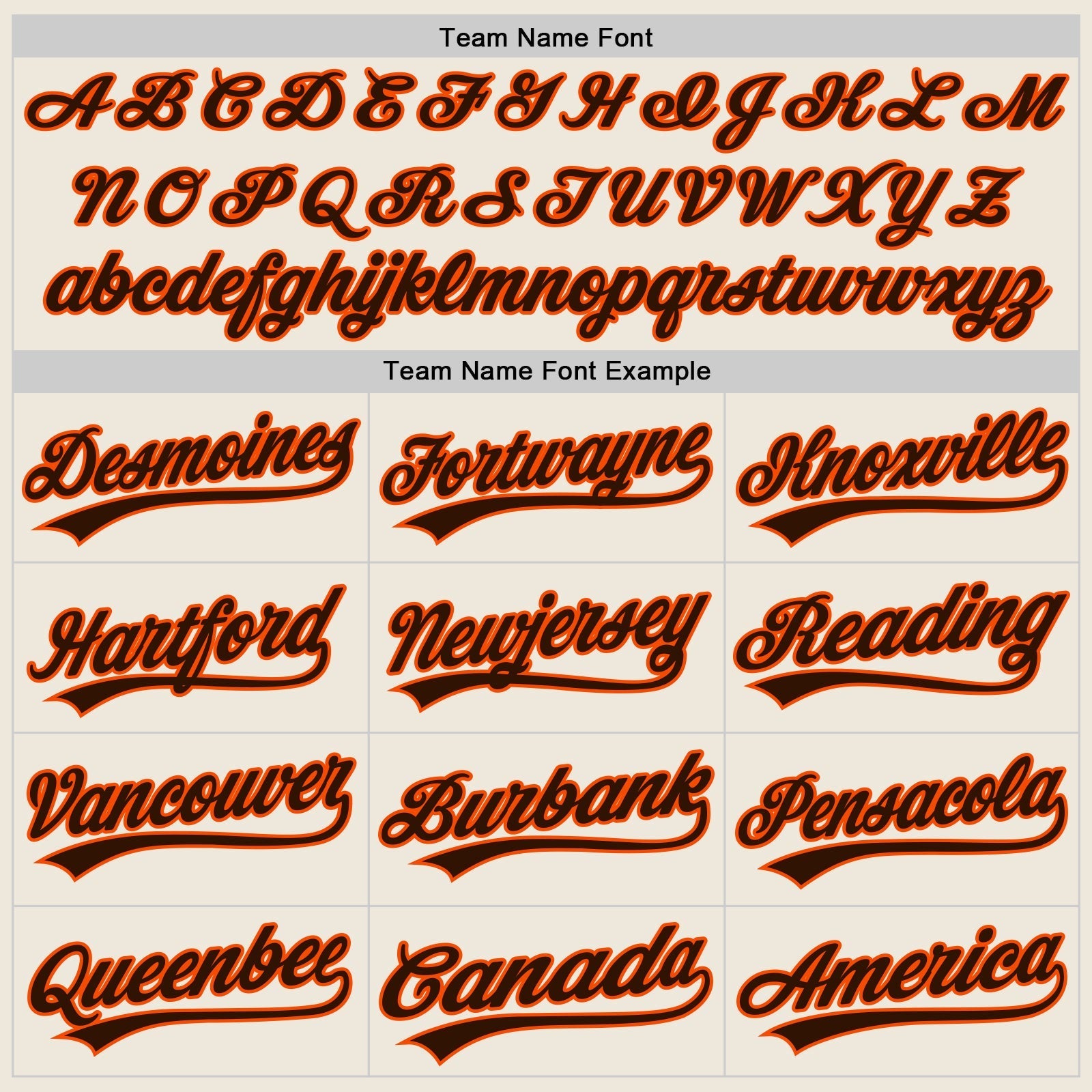 Custom Cream Brown-Orange Authentic Baseball Jersey baseball jersey product view 4