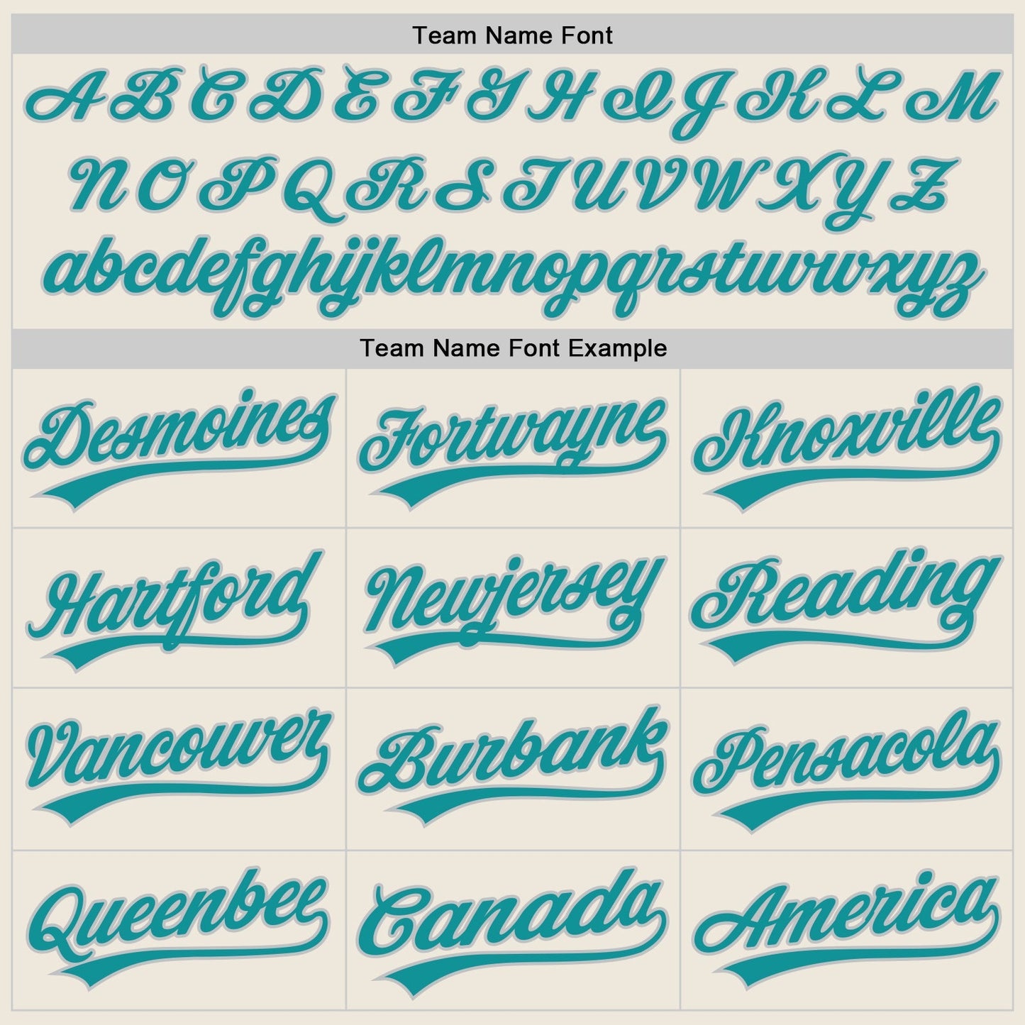 Custom Cream Teal Pinstripe Teal-Gray Authentic Baseball Jersey baseball jersey product view 4