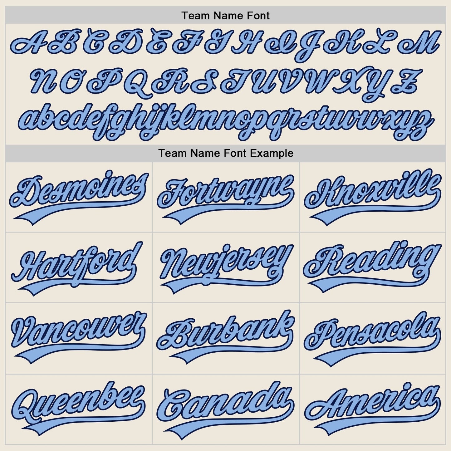 Custom Cream Navy Pinstripe Light Blue Authentic Baseball Jersey baseball jersey product view 4