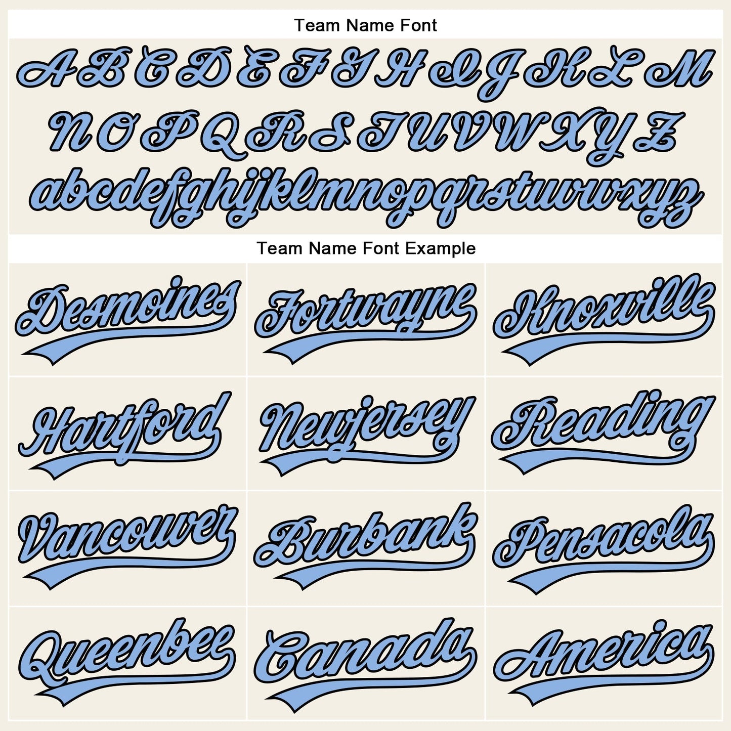 Custom Cream Light Blue Pinstripe Black Authentic Baseball Jersey baseball jersey product view 4