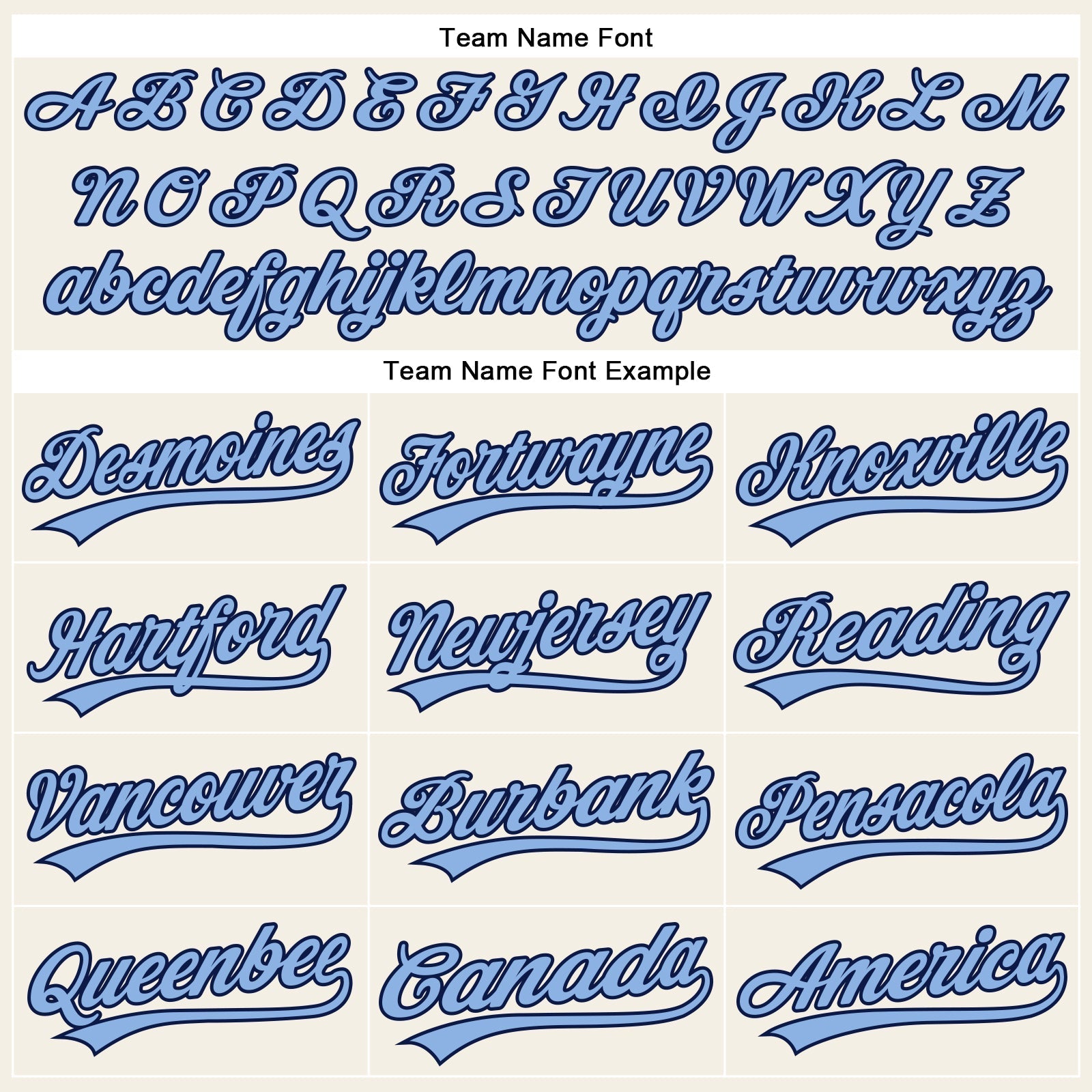 Custom Cream Light Blue Pinstripe Navy Authentic Baseball Jersey baseball jersey product view 4