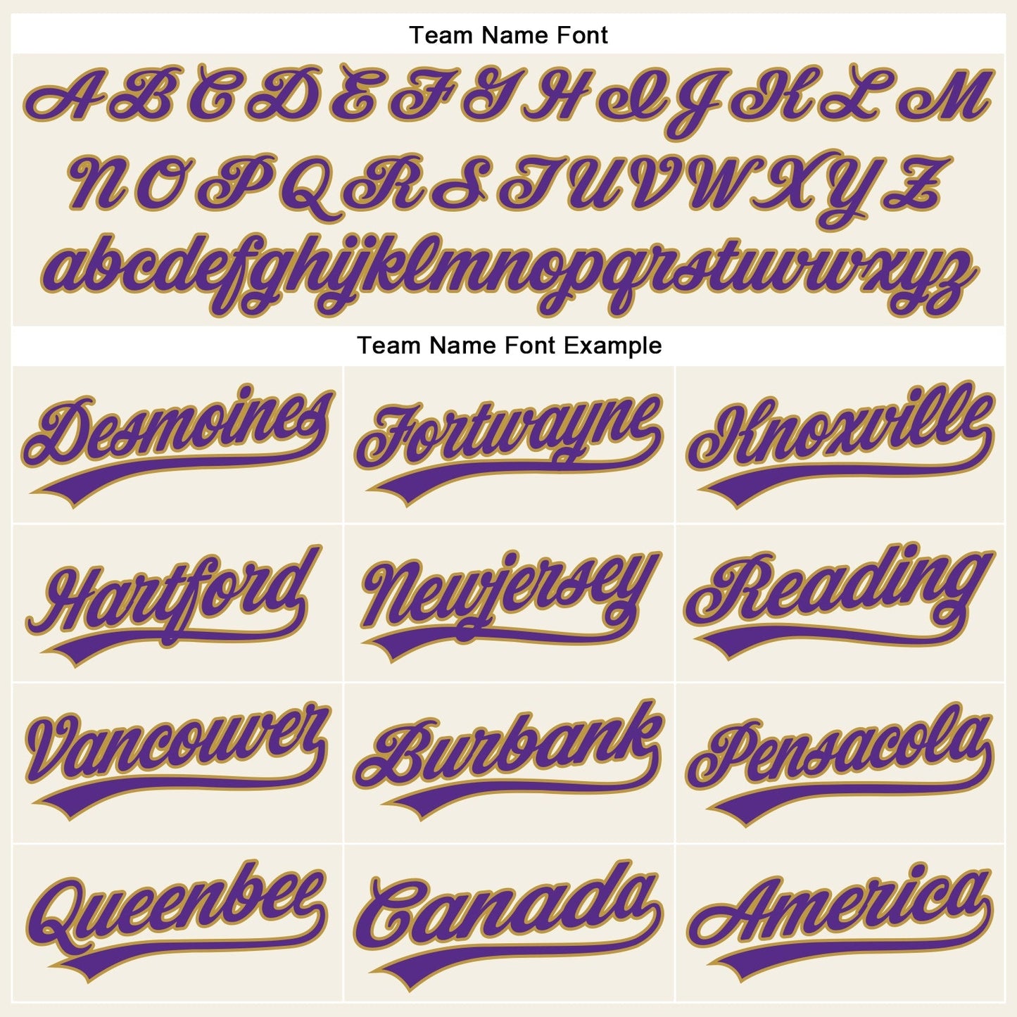 Custom Cream Purple Pinstripe Old Gold Authentic Baseball Jersey baseball jersey product view 4