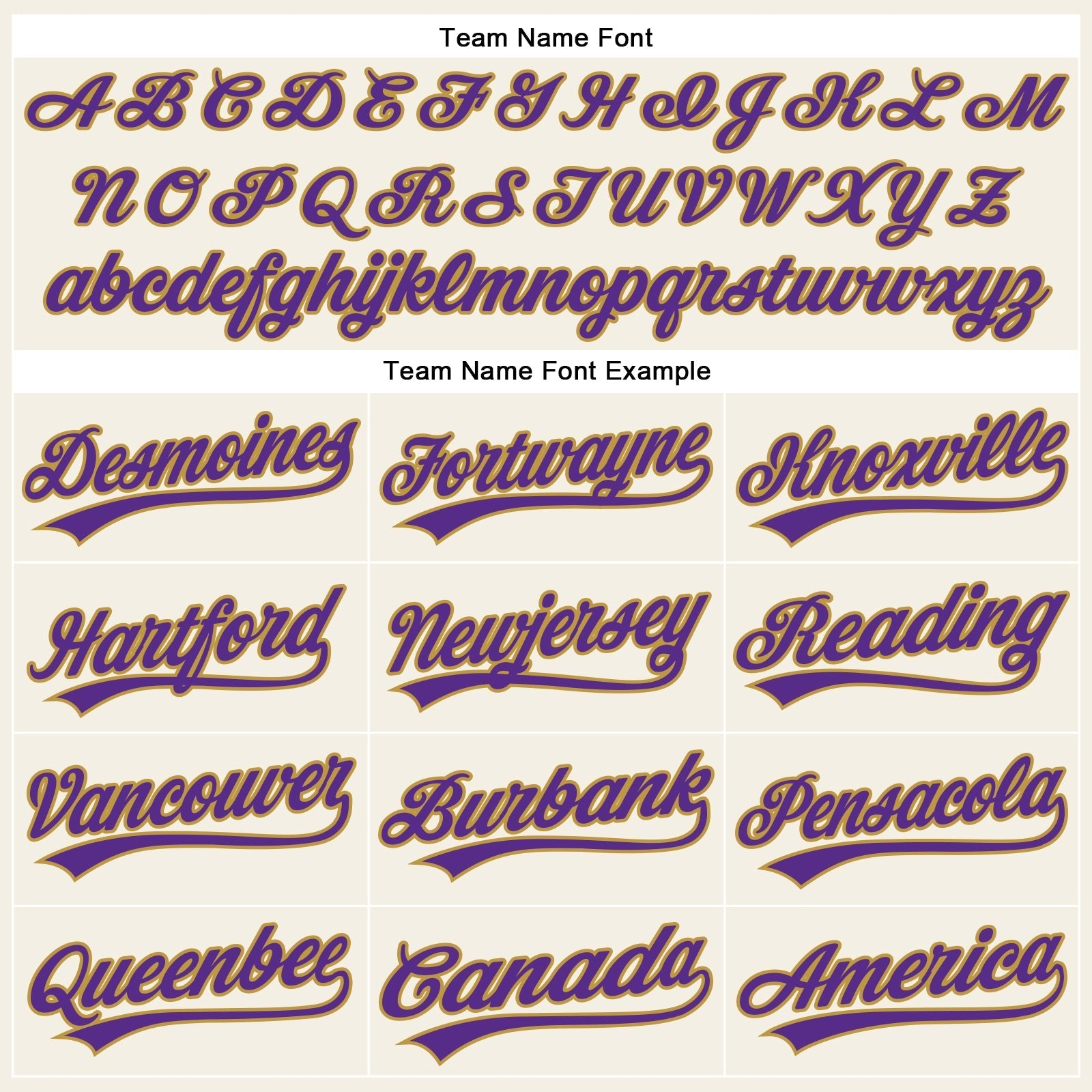 Custom Cream Purple Pinstripe Old Gold Authentic Baseball Jersey baseball jersey product view 4