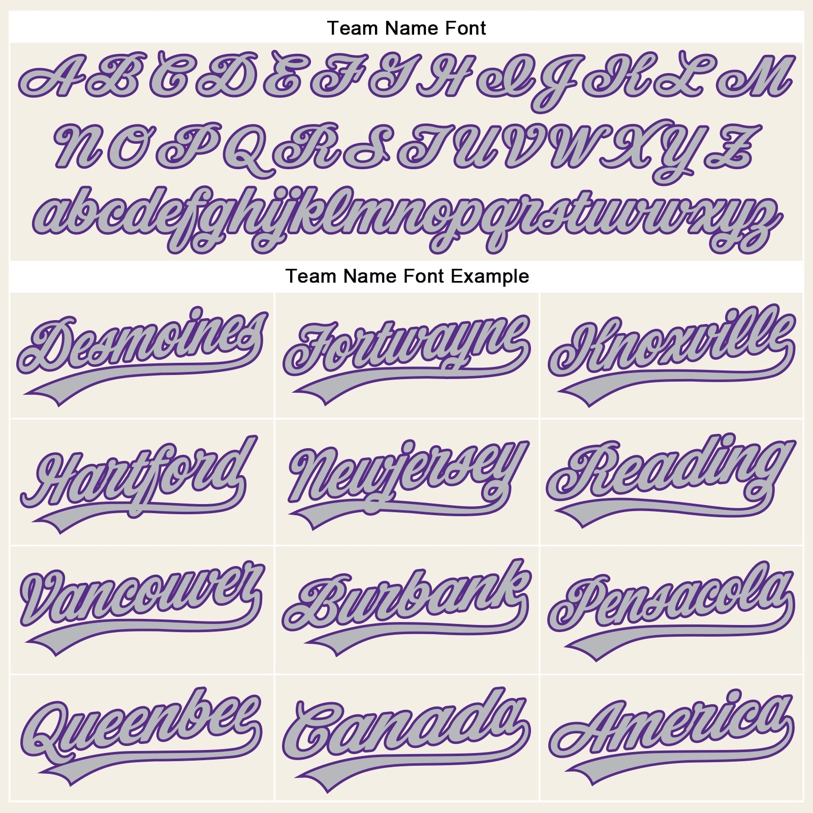 Custom Cream Gray Pinstripe Purple Authentic Baseball Jersey baseball jersey product view 4