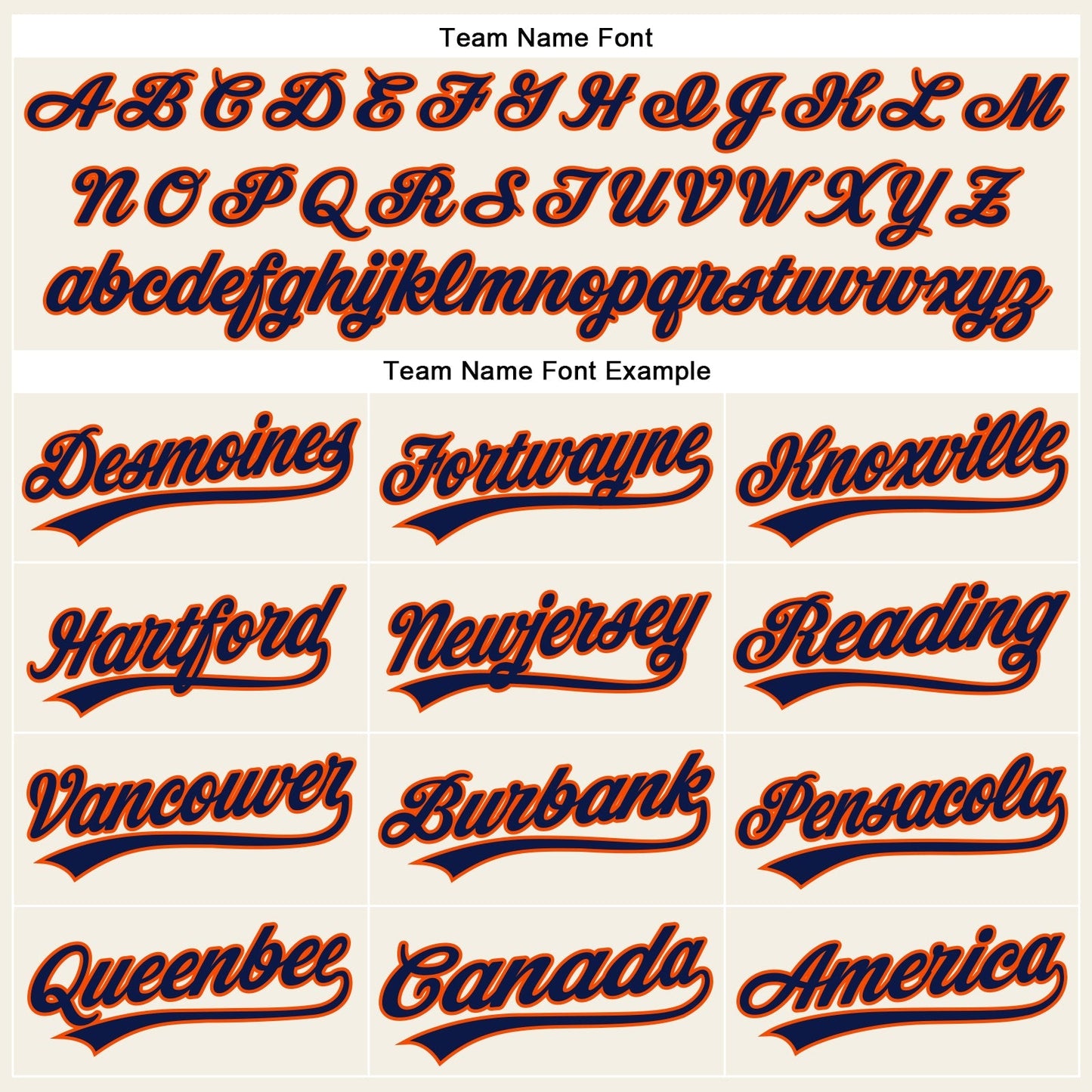 Custom Cream Navy Pinstripe Orange Authentic Baseball Jersey baseball jersey product view 4