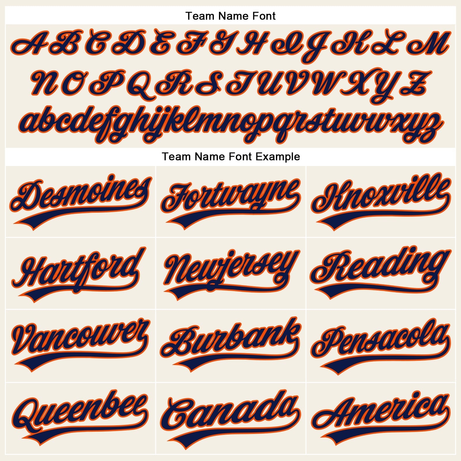 Custom Cream Navy Pinstripe Orange Authentic Baseball Jersey baseball jersey product view 4