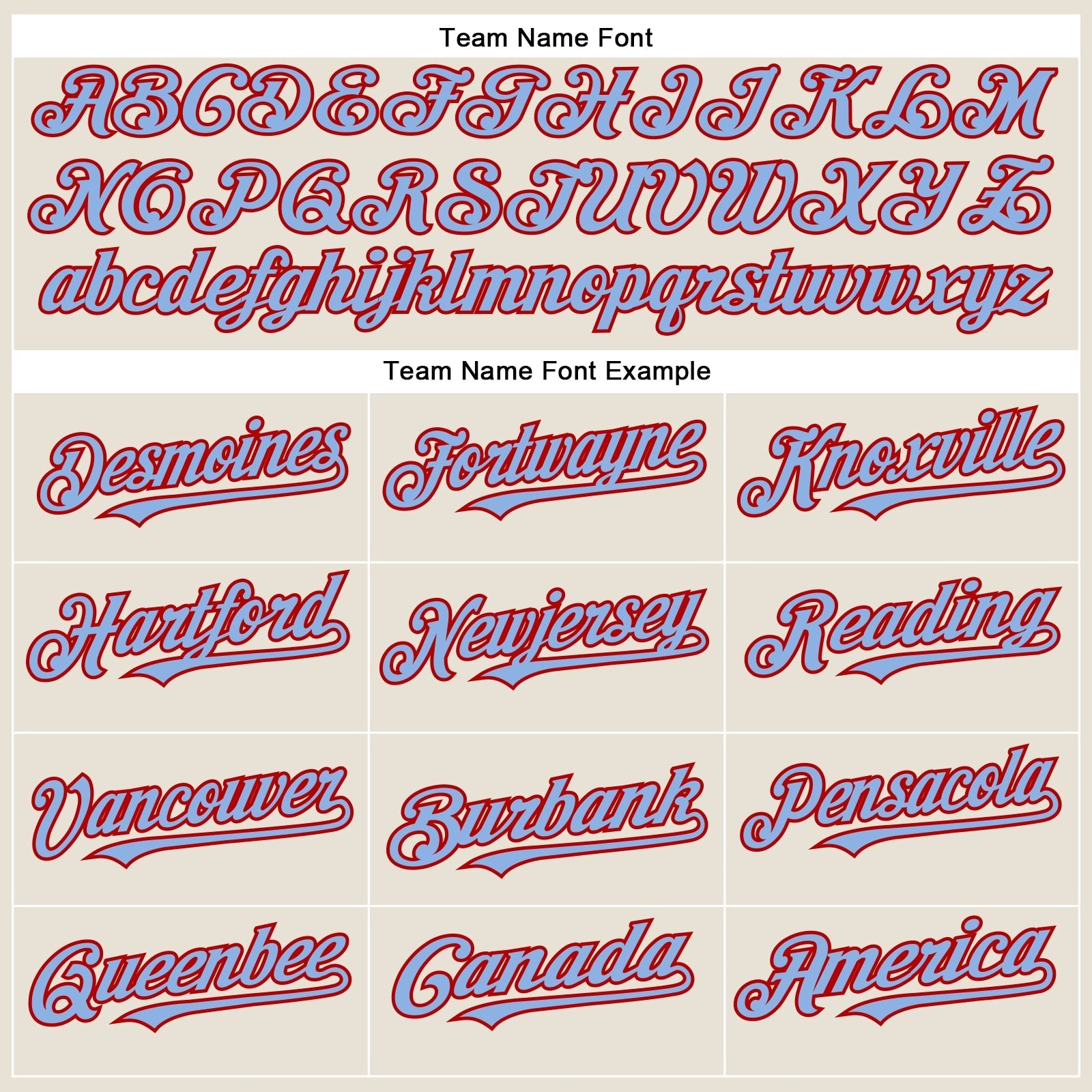 Custom Cream Light Blue-Red Authentic Baseball Jersey baseball jersey product view 4