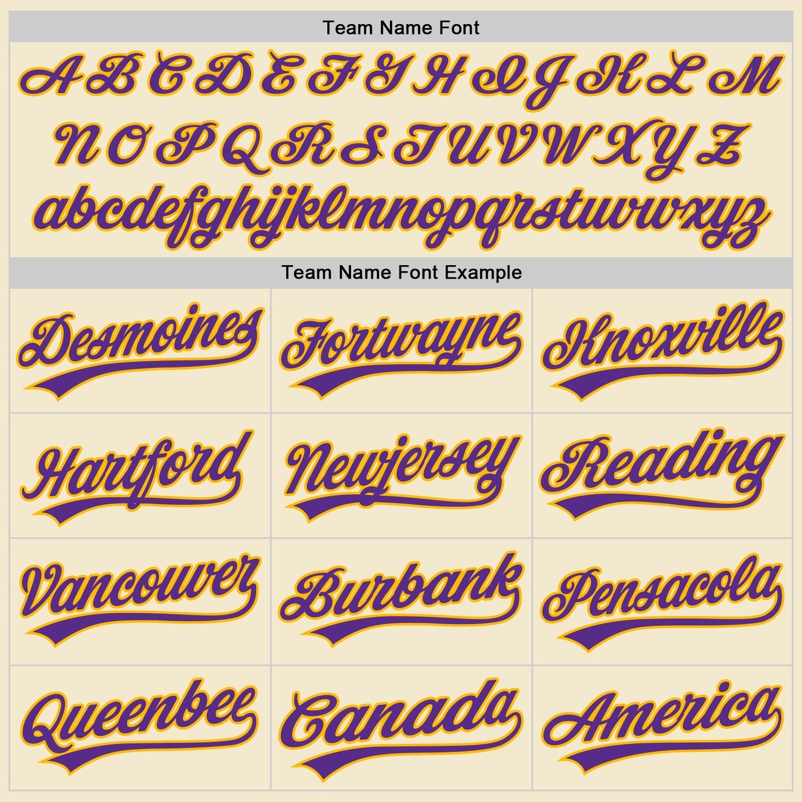 Custom Cream Purple-Gold Authentic Throwback Baseball Jersey baseball jersey product view 4