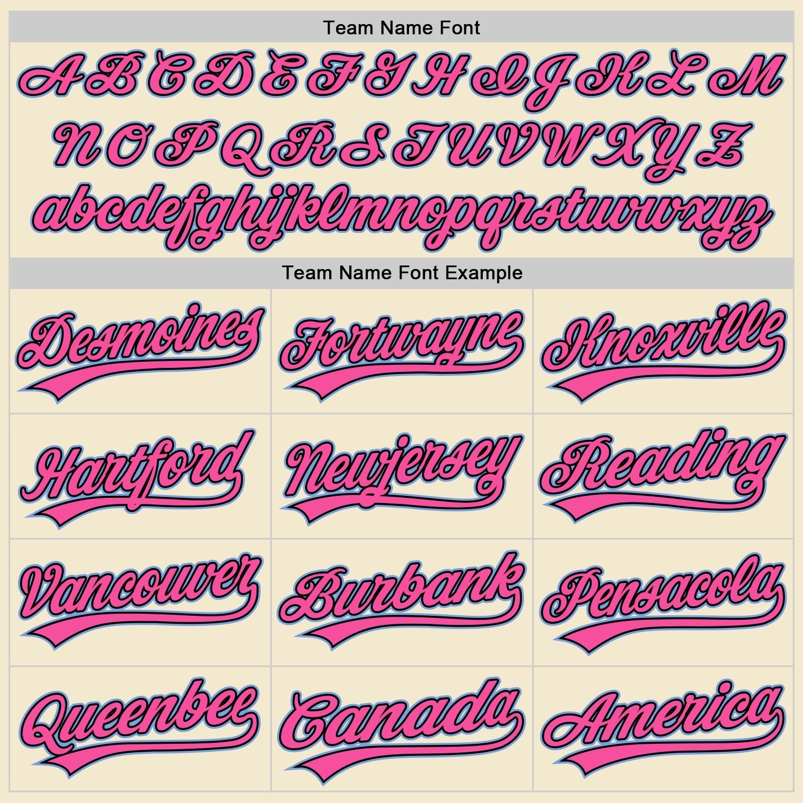Custom Cream Pink Black-Light Blue Authentic Throwback Baseball Jersey baseball jersey product view 4
