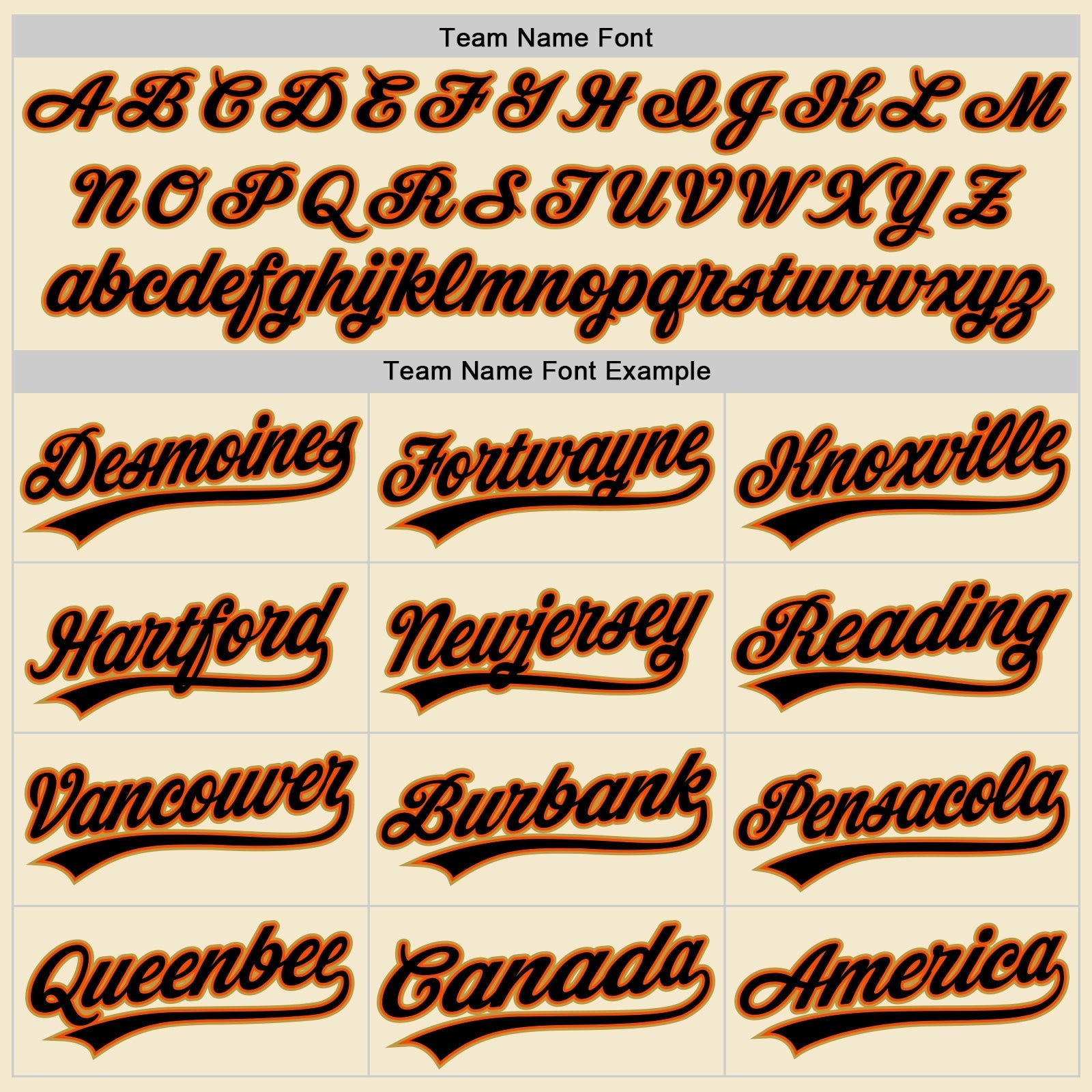 Custom Cream Black Orange-Old Gold Authentic Throwback Baseball Jersey baseball jersey product view 4