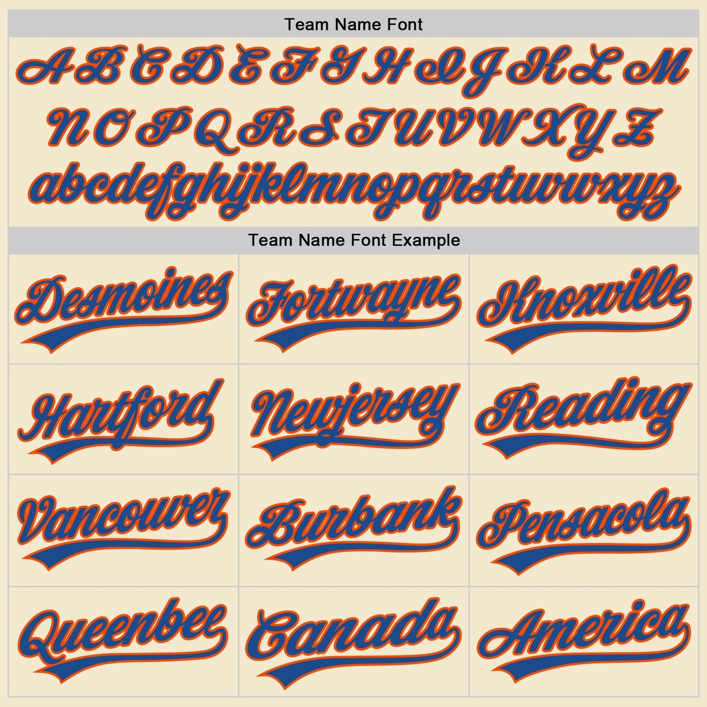 Custom Cream Blue-Orange Authentic Throwback Baseball Jersey baseball jersey product view 4