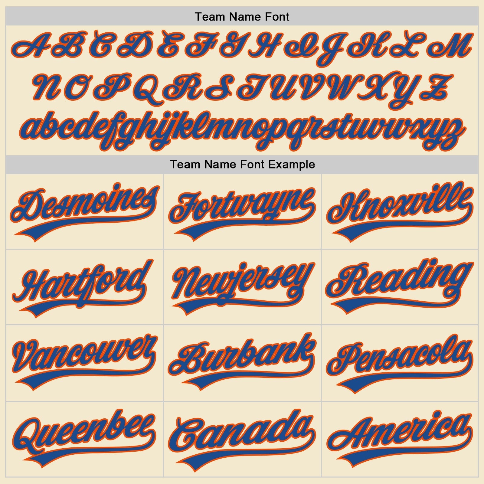 Custom Cream Blue-Orange Authentic Throwback Baseball Jersey baseball jersey product view 4