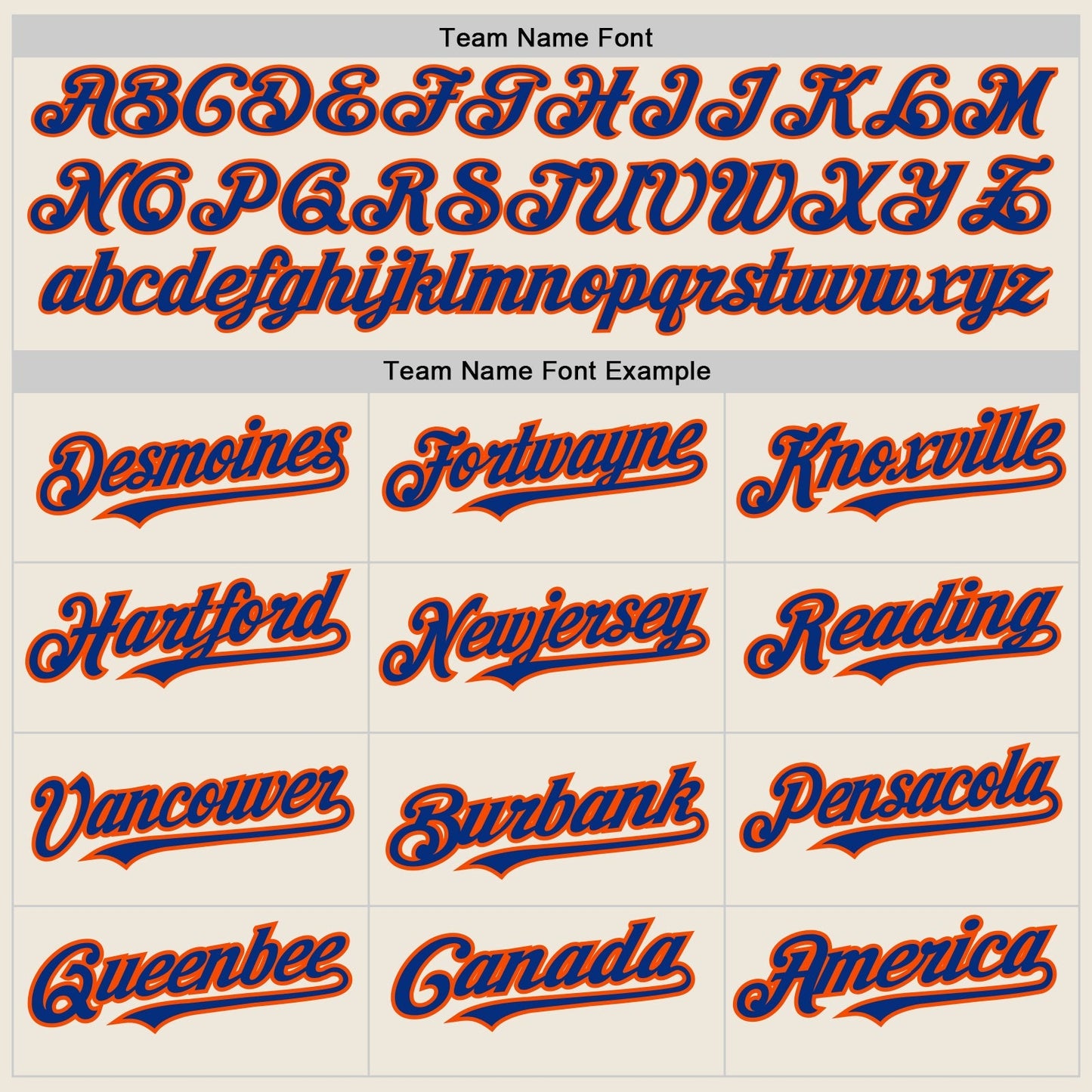 Custom Cream (Royal Orange Pinstripe) Royal-Orange Authentic Baseball Jersey baseball jersey product view 4