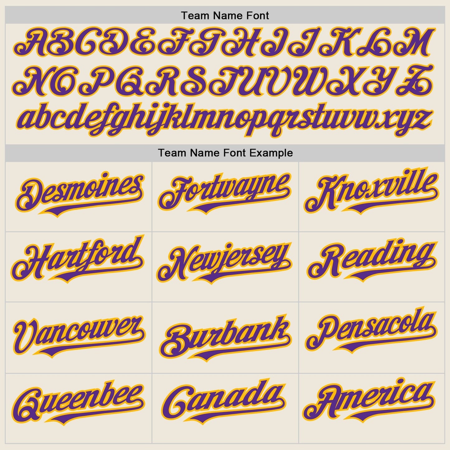 Custom Cream (Purple Gold Pinstripe) Purple-Gold Authentic Baseball Jersey baseball jersey product view 4
