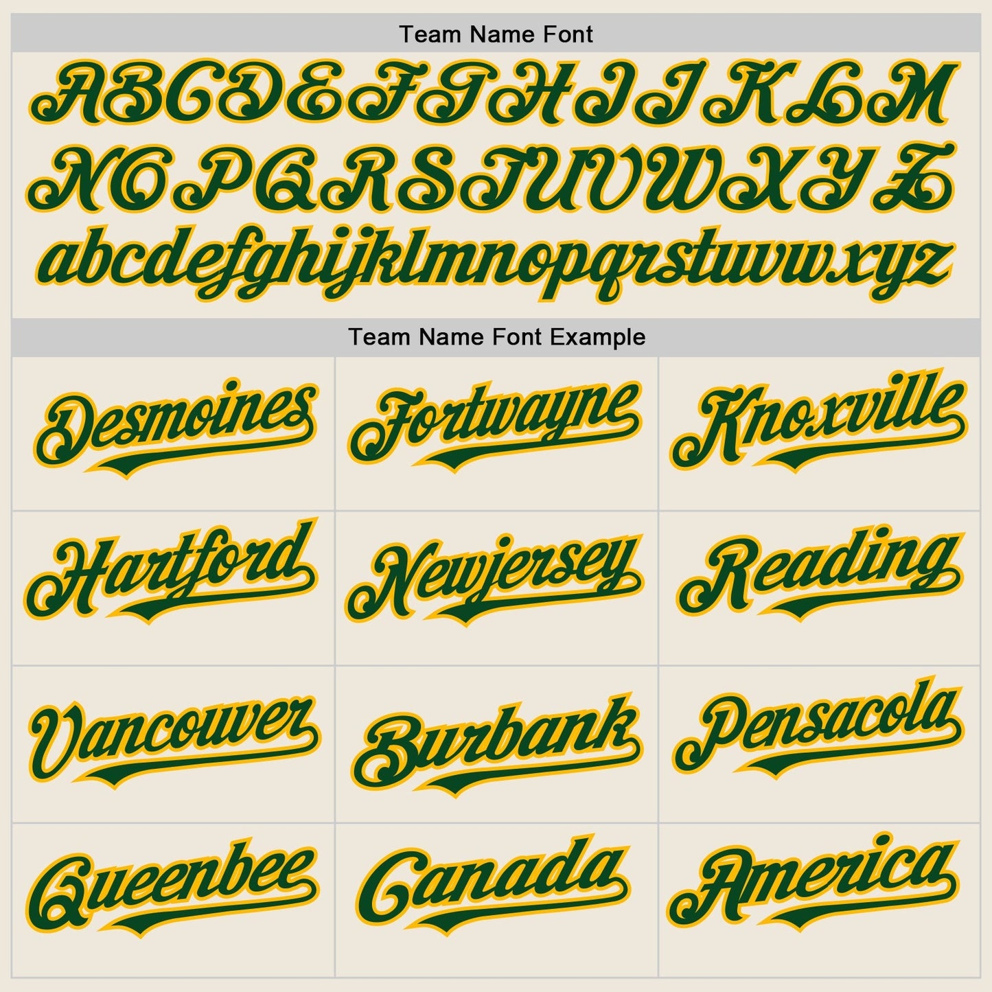 Custom Cream (Green Gold Pinstripe) Green-Gold Authentic Baseball Jersey baseball jersey product view 4