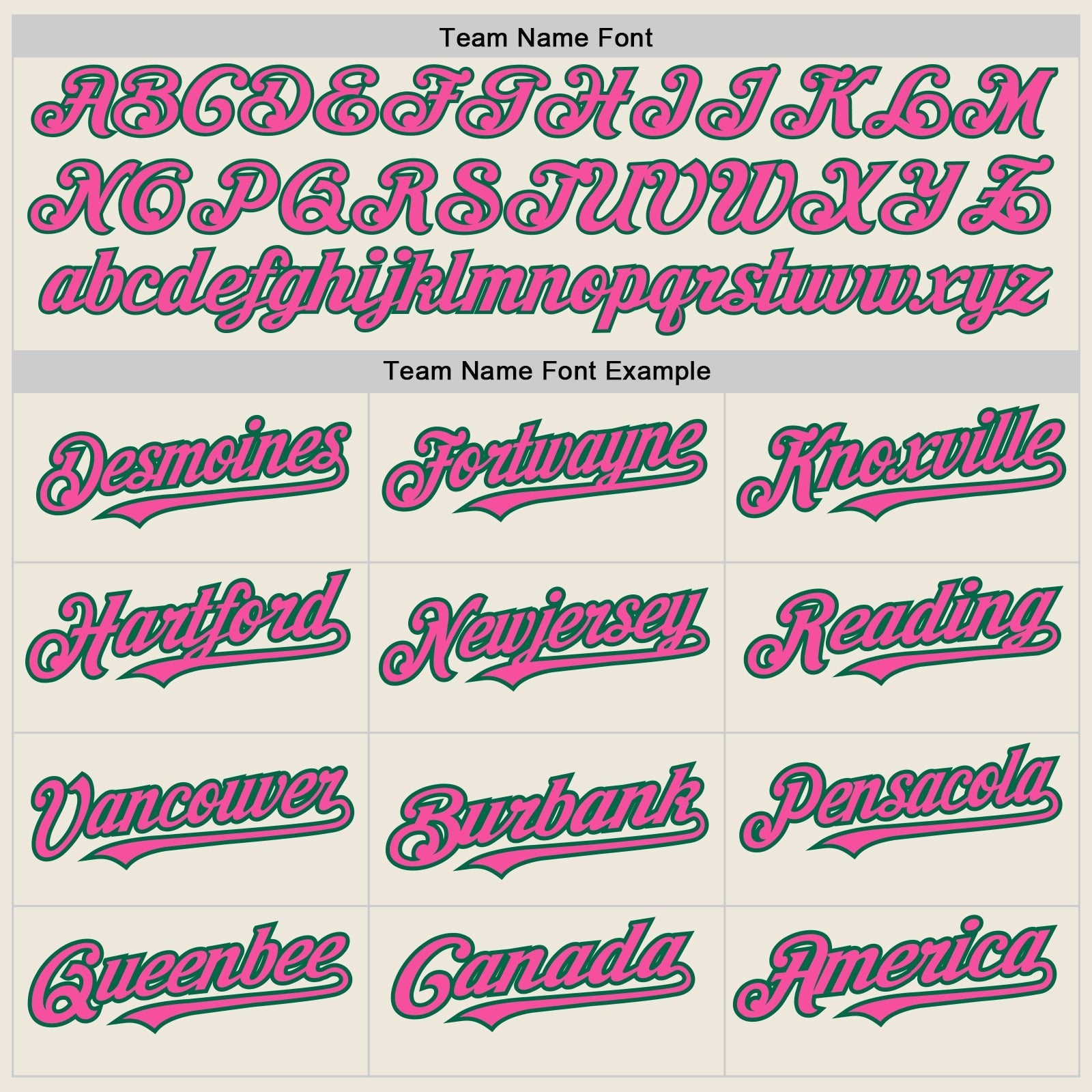 Custom Cream (Kelly Green Pink Pinstripe) Pink-Kelly Green Authentic Baseball Jersey baseball jersey product view 4