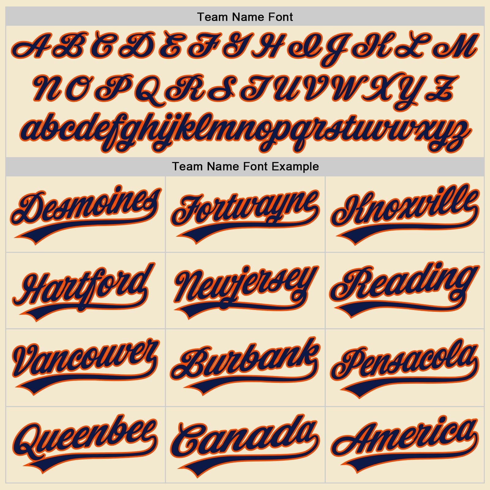 Custom Cream Navy-Orange Authentic Throwback Baseball Jersey baseball jersey product view 4