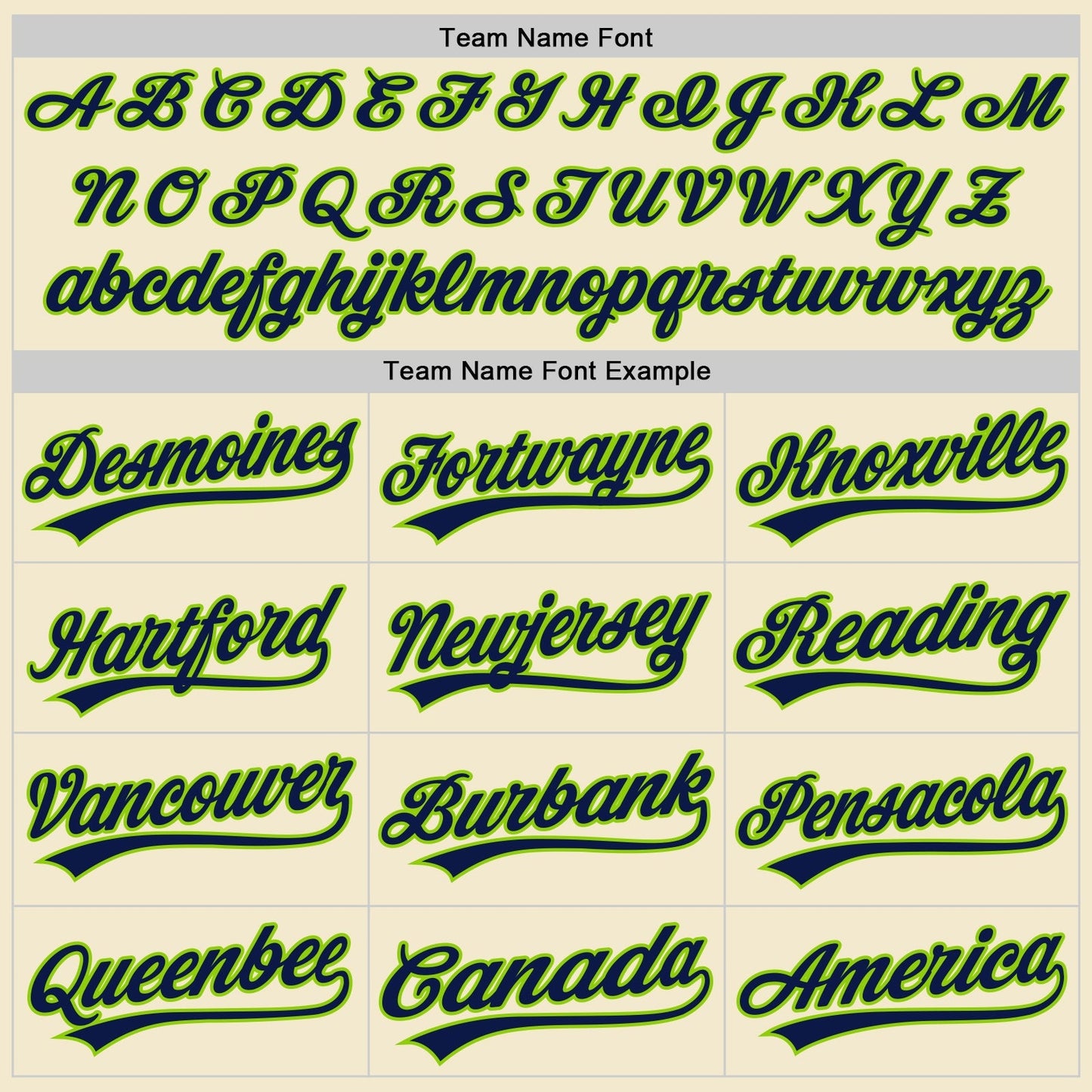 Custom Cream Navy-Neon Green Authentic Throwback Baseball Jersey baseball jersey product view 4