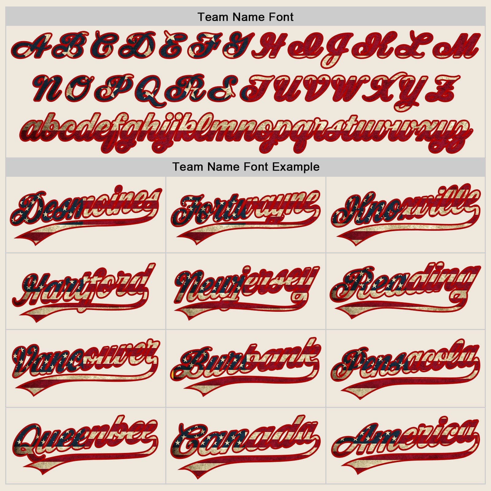 Custom Cream Vintage USA Flag-Red Authentic Baseball Jersey baseball jersey product view 4