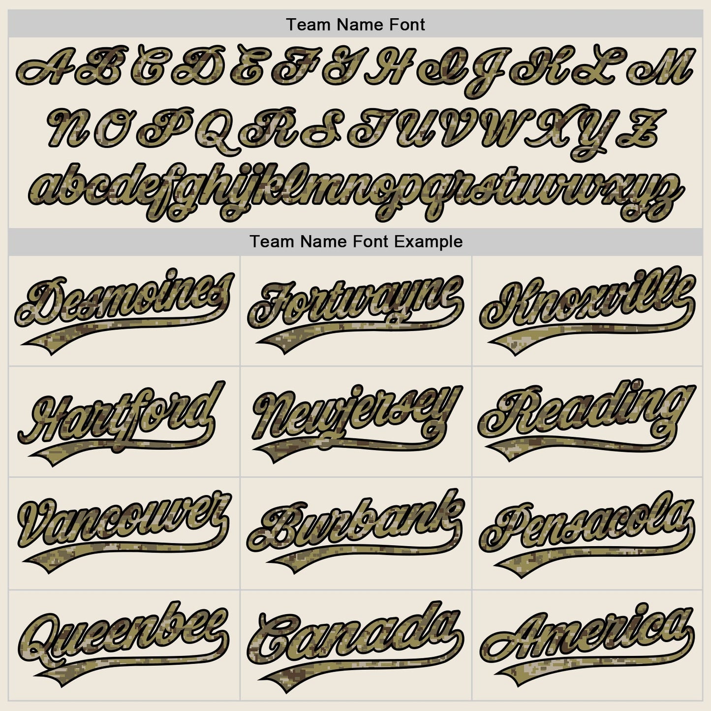 Custom Cream Camo-Black Authentic Baseball Jersey baseball jersey product view 4
