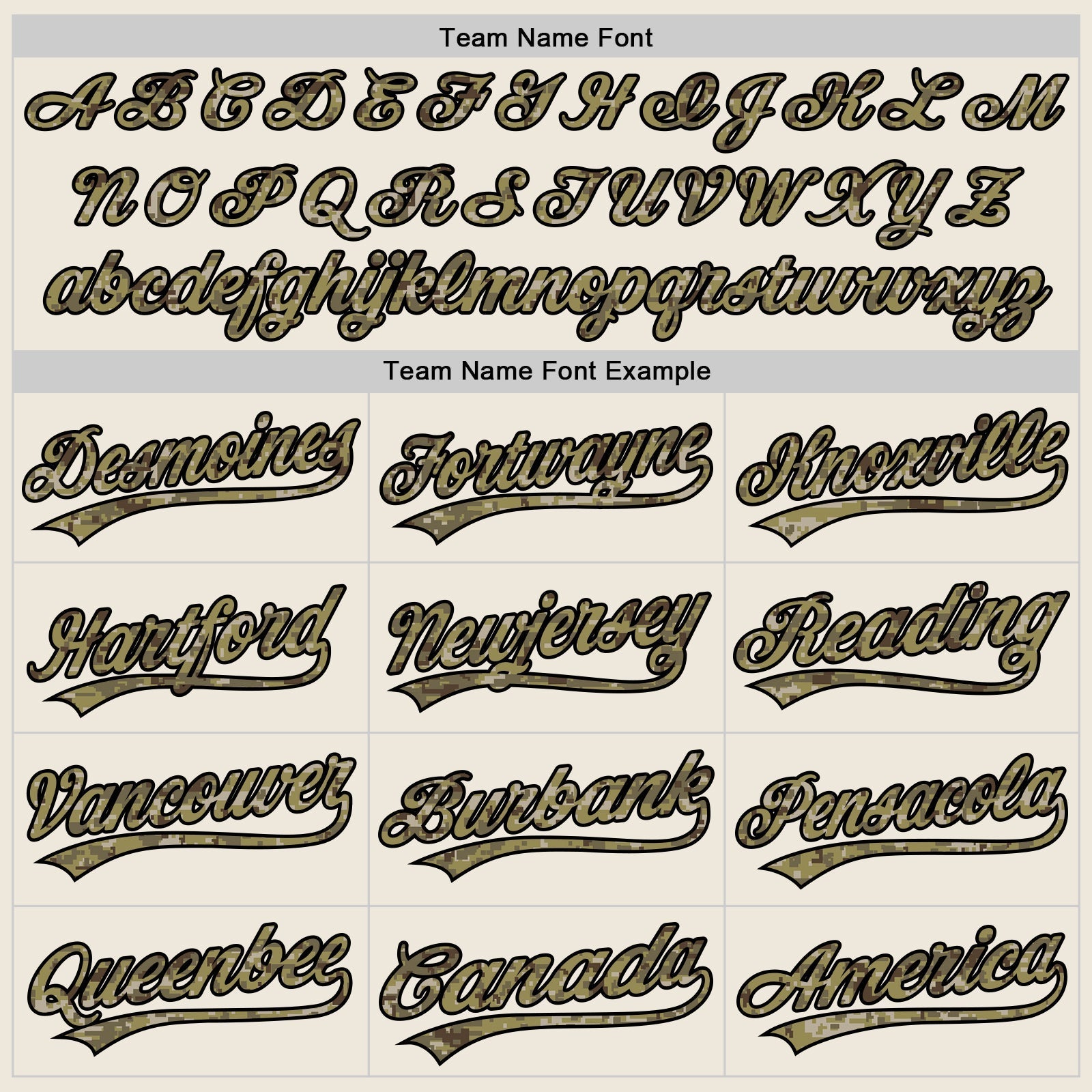 Custom Cream Camo-Black Authentic Baseball Jersey baseball jersey product view 4
