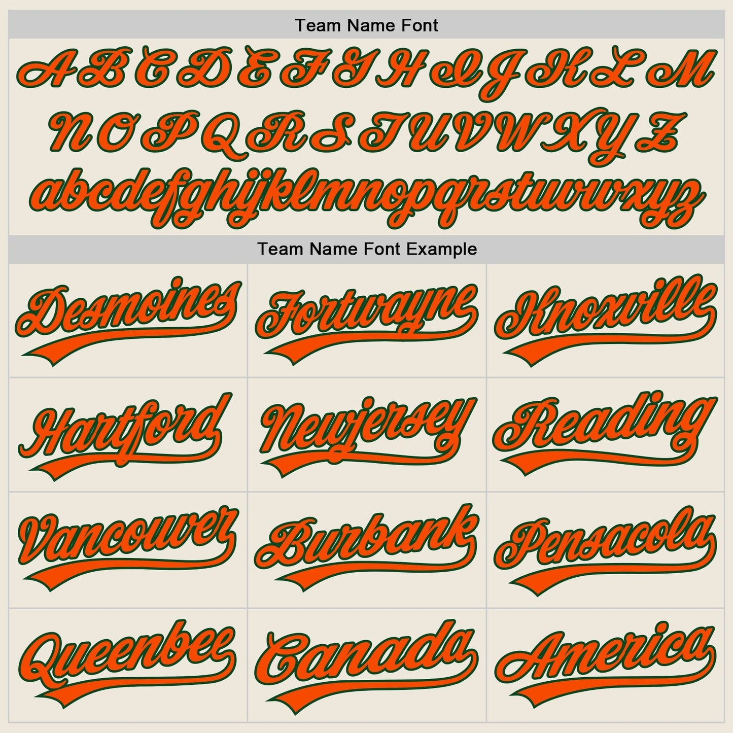 Custom Cream Orange-Green Authentic Baseball Jersey baseball jersey product view 4
