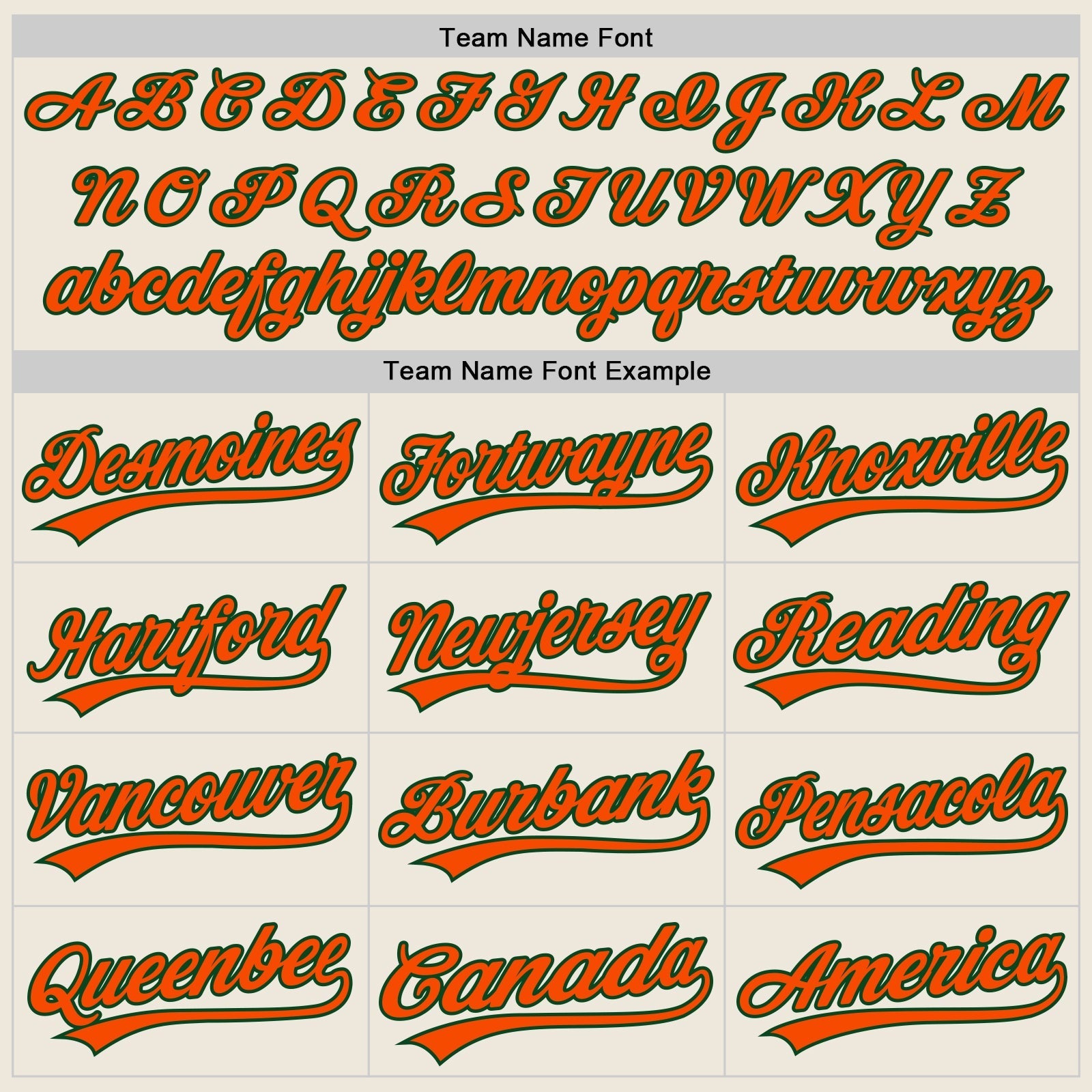 Custom Cream Orange-Green Authentic Baseball Jersey baseball jersey product view 4