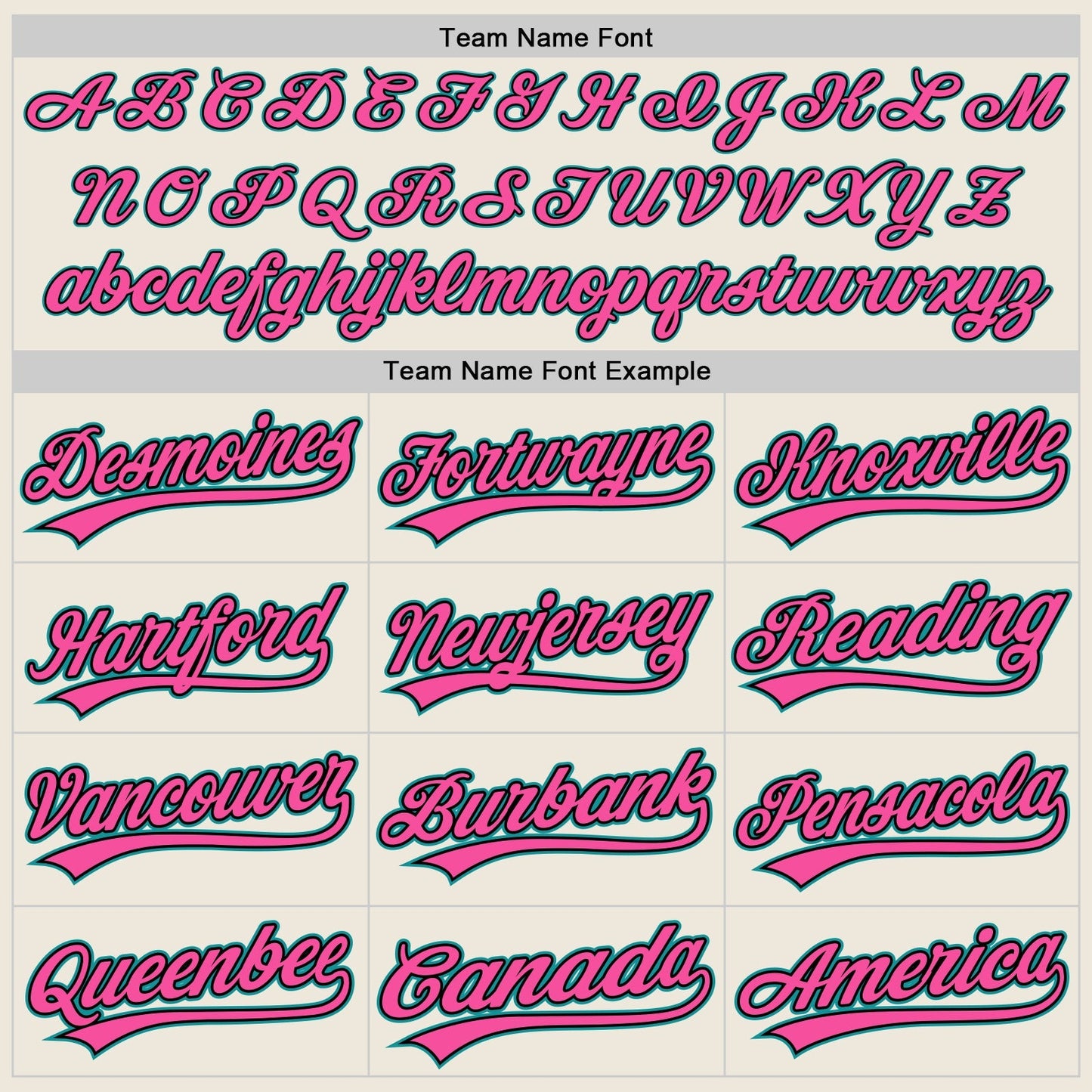 Custom Cream Teal Black-Pink Authentic Baseball Jersey baseball jersey product view 4