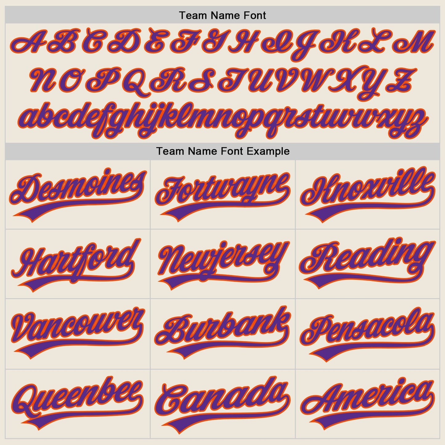 Custom Cream Purple-Orange Authentic Baseball Jersey baseball jersey product view 4