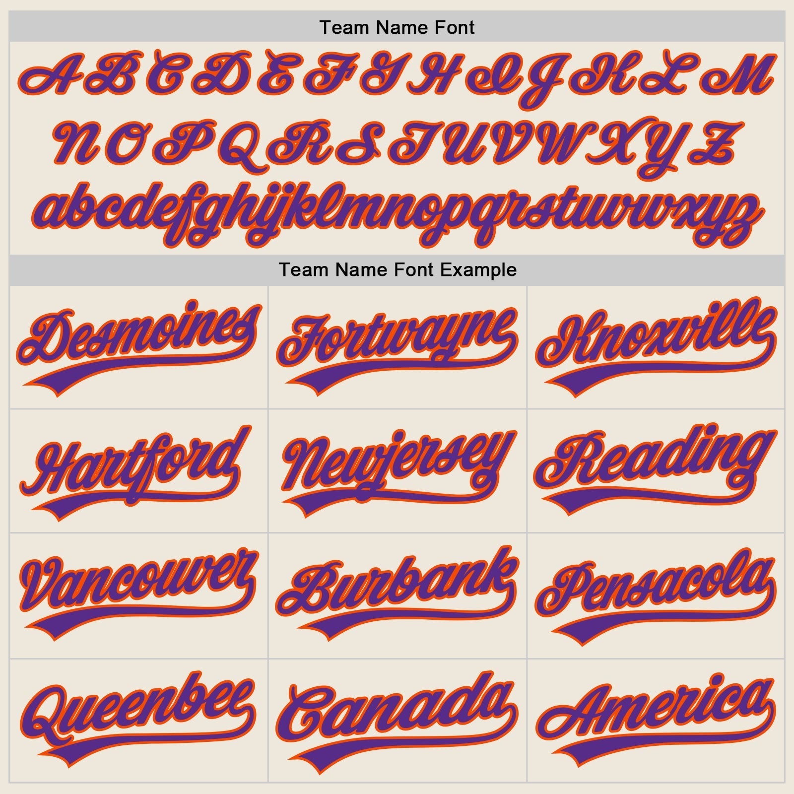 Custom Cream Purple-Orange Authentic Baseball Jersey baseball jersey product view 4